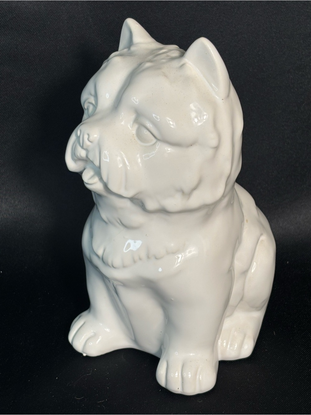 Westie Ceramic Dog Piggy Coin Bank White w/plug & coin slot 8.5” Tall Figural - Picture 2 of 11